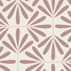 Geofloral | creamy white, dusty rose | floral