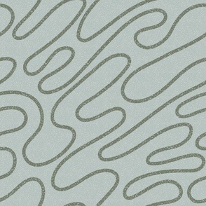 hand drawn organic lines olive color. light natural background.