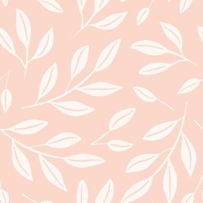 Rustling Leaves - Pale Pink_9x9