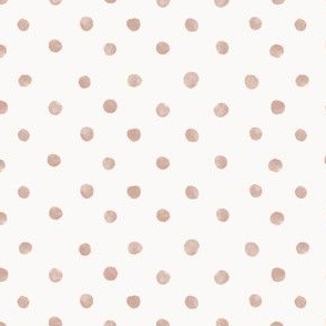 watercolor peach dots - 5" repeat