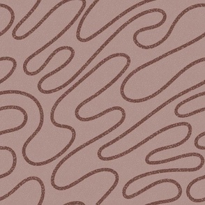 hand drawn organic lines terracotta earthy. light natural mocha