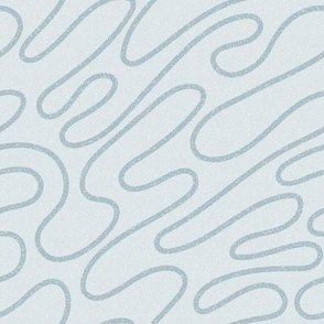 hand drawn organic lines silvery blue natural color on light background