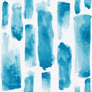 watercolor brush stroke - caribbean color - blue watercolor stripe wallpaper