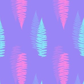 (medium) Neon Sunbeam PURPLE Fern Leaves Textures / see Neon Sunbeam collection