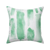 watercolor brush stroke - jade color - green watercolor stripe wallpaper