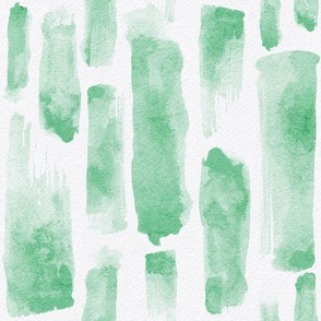 watercolor brush stroke - jade color - green watercolor stripe wallpaper