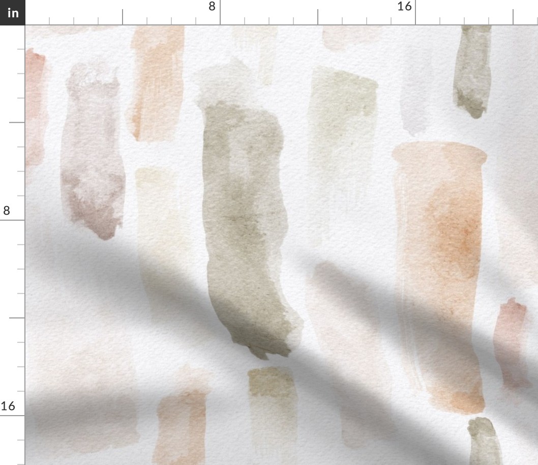 watercolor brush stroke - modern neutral color palette - neutral watercolor stripe wallpaper