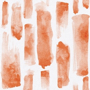 watercolor brush stroke - peach color - salmon watercolor stripe wallpaper