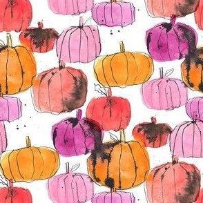 Watercolor Pumpkins_6