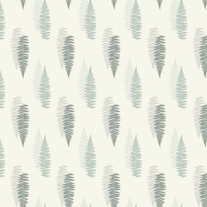 (1.8in x 2.7in small) Fern Leaves Textures / Victorian Lace Palette WGD-130 off-white background
