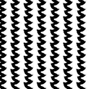 black and white sharks teeth-zigzag