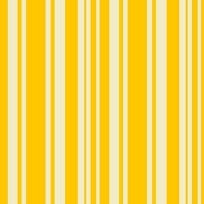 Varied Stripes in Sunny Yellow and Cream