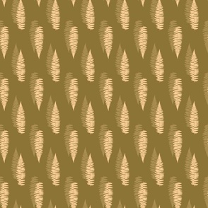 (3x4.5in) Fern Leaves Textures / Arts and Crafts Palette