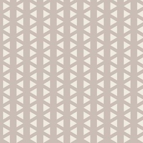 Little Triangles | creamy white, silver rust | geometric