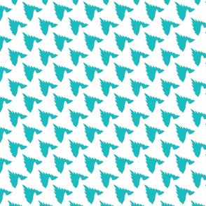 Turquoise sharks teeth diagonal