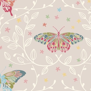 Graceful Flutter {beige] large