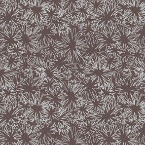 Floral Sparks - Brown - Small