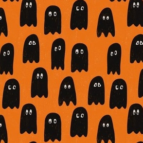 orange and black ghosts