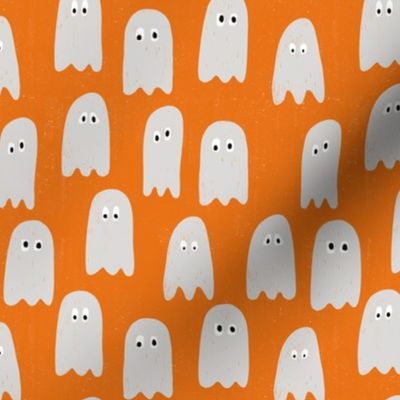 orange and white ghosts