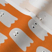 orange and white ghosts