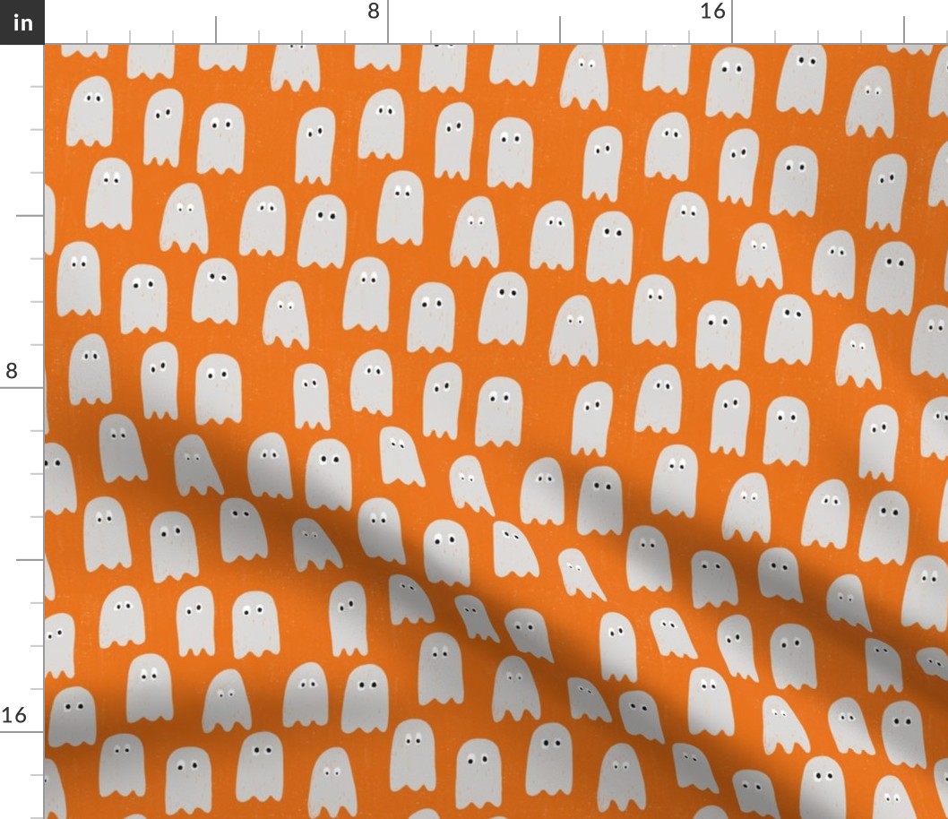 orange and white ghosts