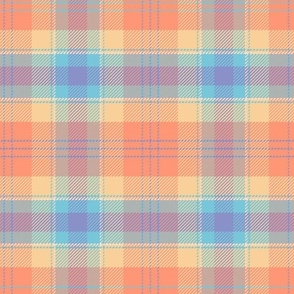 Scottish Tartan. Orange.