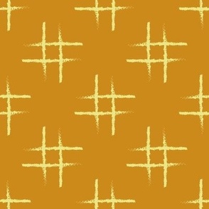 Hash symbol yellow on ochre