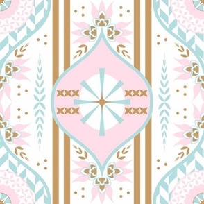 Boho Pattern Clash / Sweet Pink / Ornamental / Medium