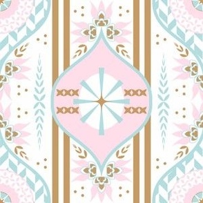 Boho Pattern Clash / Sweet Pink / Ornamental / Small
