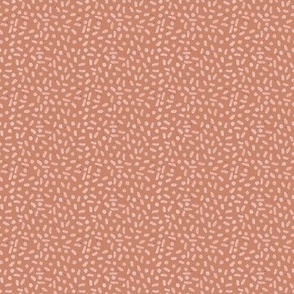 2" Dots and Dashes Textural Watercolor Blender Terracotta Peach