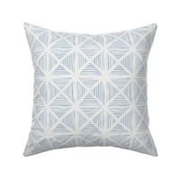 bamboo grid beach house blue and soft white