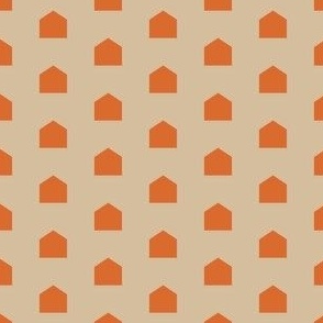 Houses - orange & beige