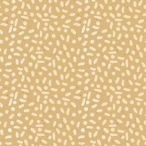 4" Dots and Dashes Textural Watercolor Blender Harvest Gold
