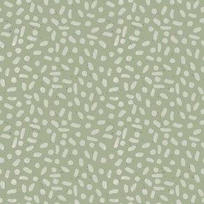 4" Dots and Dashes Textural Watercolor Blender Sage Green