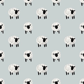 How many sheep can you count - light blue
