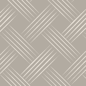 diagonal lines _ cloudy silver taupe_ creamy white _ lattice weave