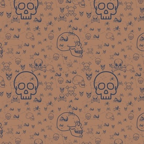 Skull Spectacle in Brown