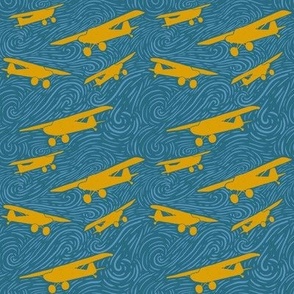 AK Bush Planes - Blue and Yellow