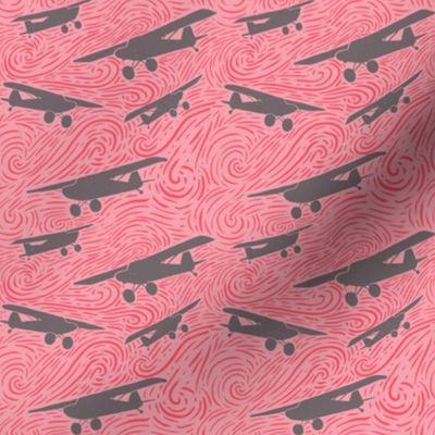 AK Bush Planes - Pink and Grey