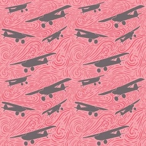 AK Bush Planes - Pink and Grey