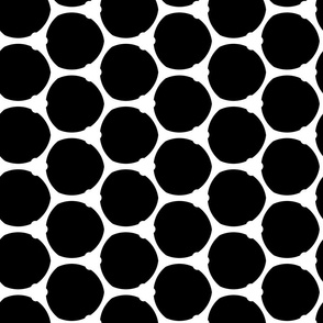 Modern Net black and white medium approx 6 x 3.5