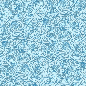 blue ocean waves