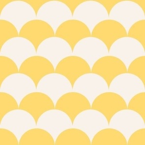 summer half circles in yellow