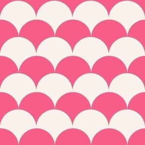 summer half circles in pink