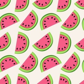 watermelon on an off white background