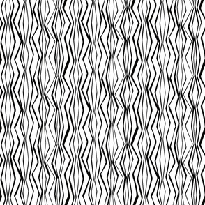 Zig Zag - Black and White (Small Scale)