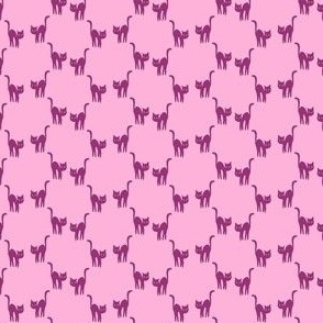 Cats_Purple Deep on Pink_MEDIUM_3x3_(wallpaper 4x4)