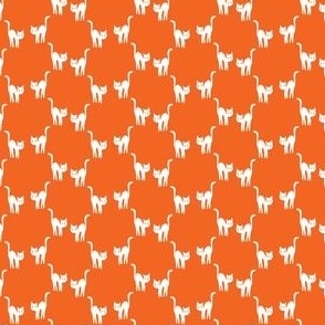 Cats_White on Orange_MEDIUM_3x3_(wallpaper 4x4)