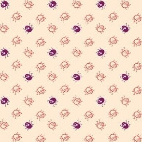 Little Spiders_on Cream_MEDIUM_2x2_(wallpaper 3x3)