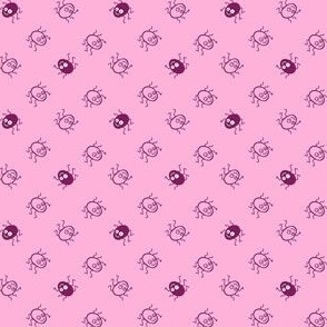 Little Spiders_on Pink_MEDIUM_2x2_(wallpaper 3x3)